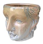 3" Roman Head Planter