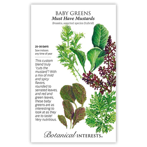 Baby Greens Must Have Mustards