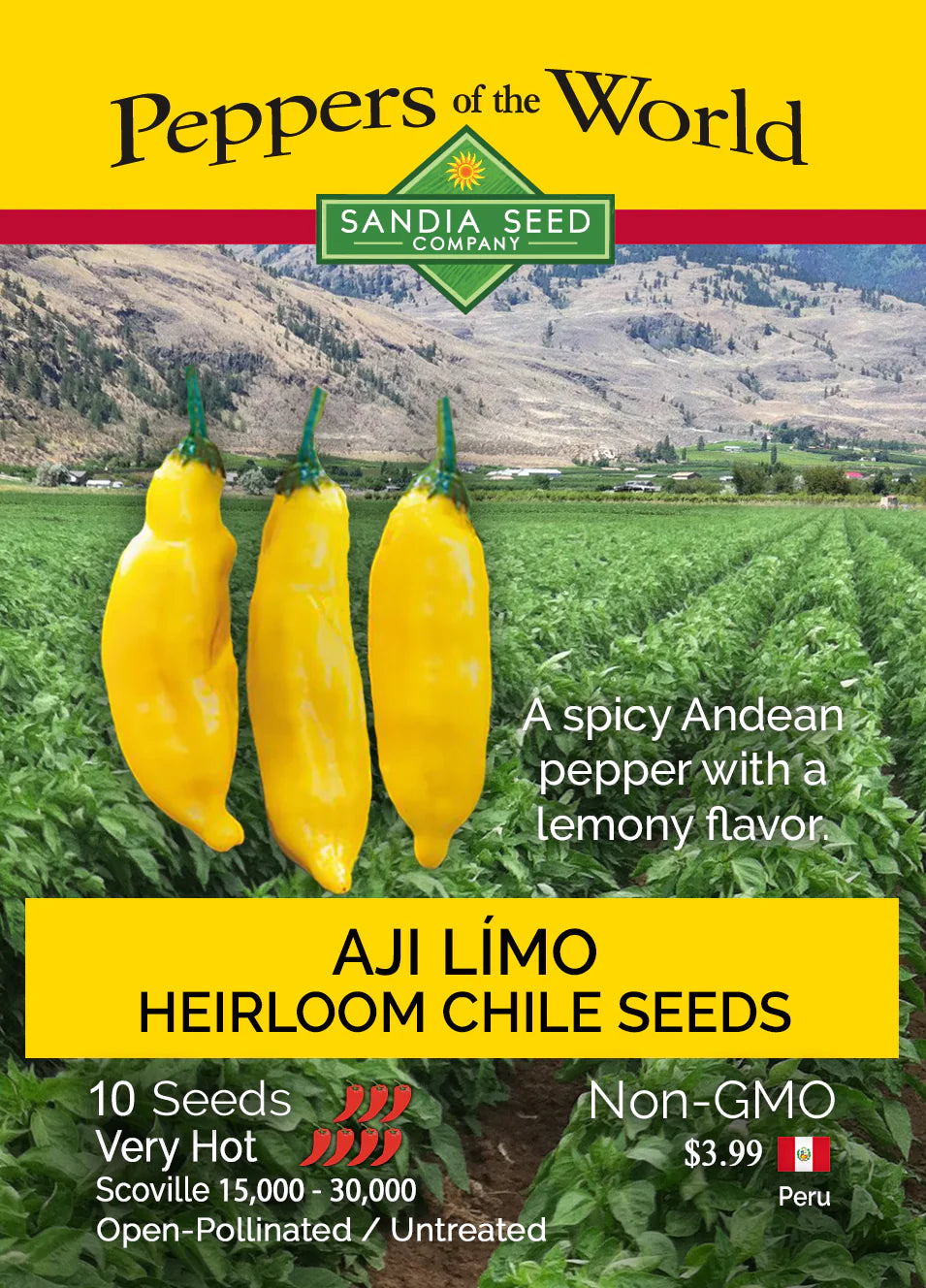 Aji Limo Heirloom Pepper Seeds