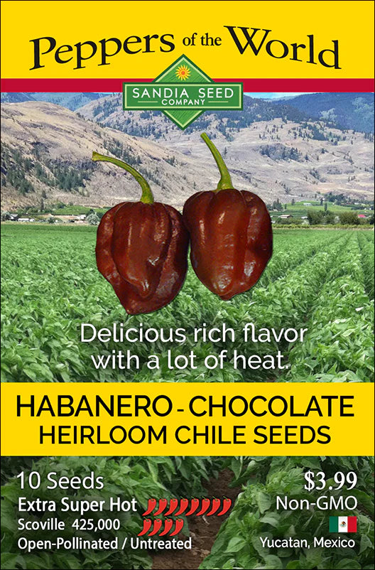 Habanero - Chocolate Heirloom Chile Seeds