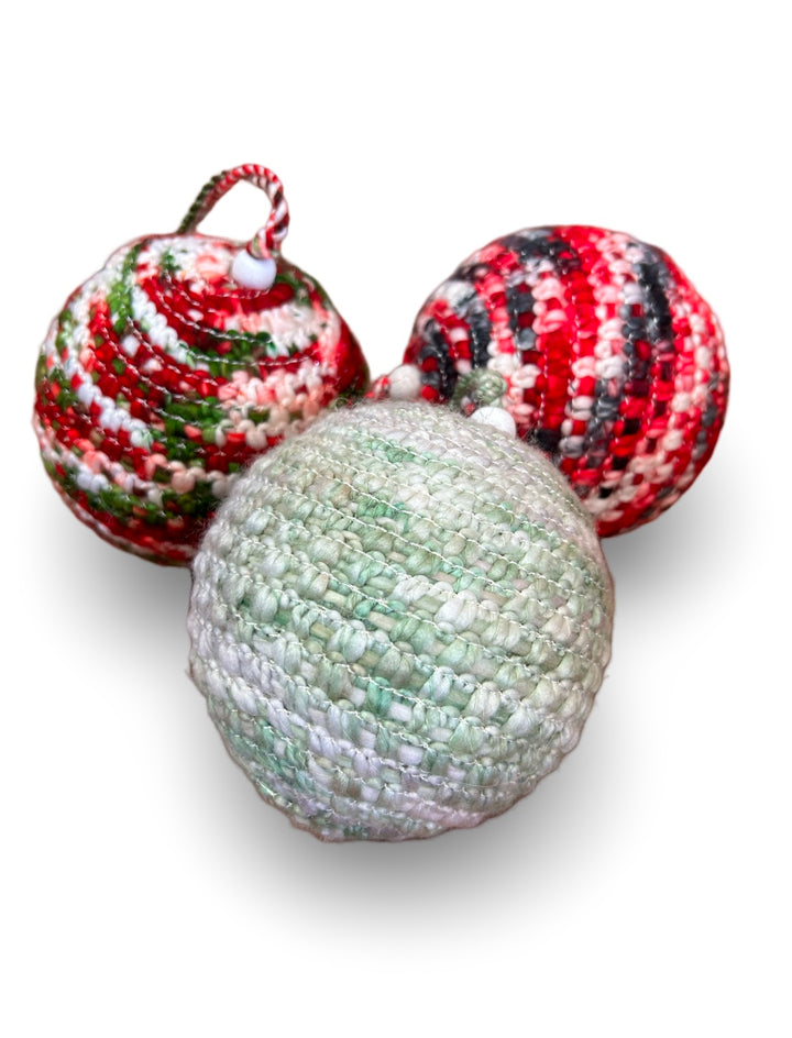 Knit Ball Ornament