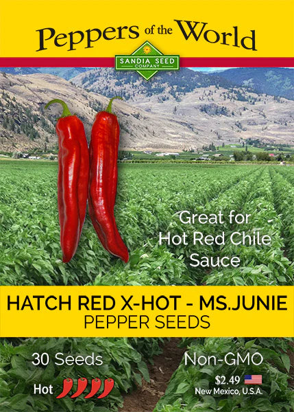 Hatch Red XHot - Ms. Junie Chile Pepper Seeds