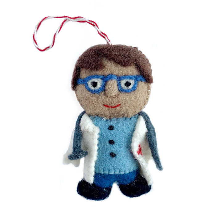 Doctor Ornament, Felt Wool