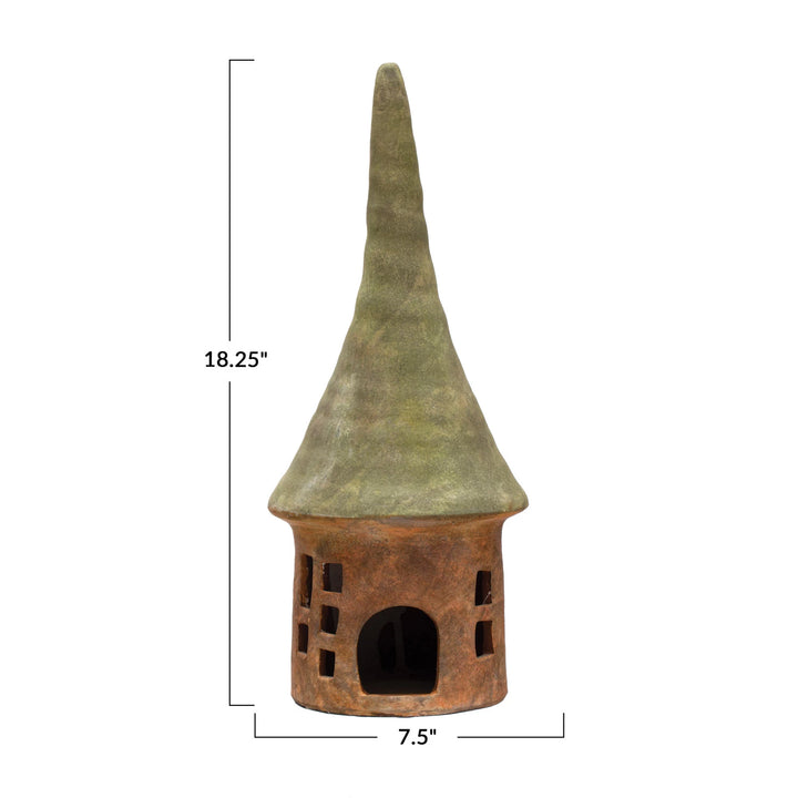 Terra-cotta Toad House Green & Natural